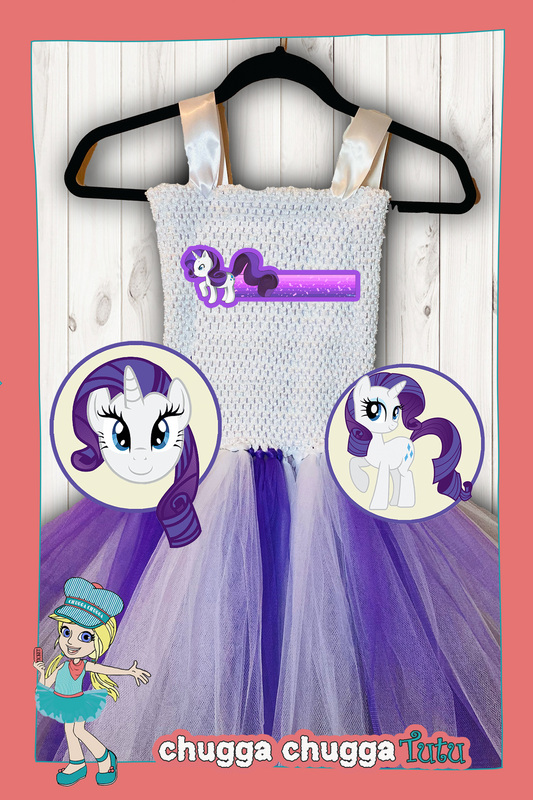 MLP Rarity Tutu Party Dress with Cotton Lined Top - Friendship is Magic, Pony - Free Shipping!