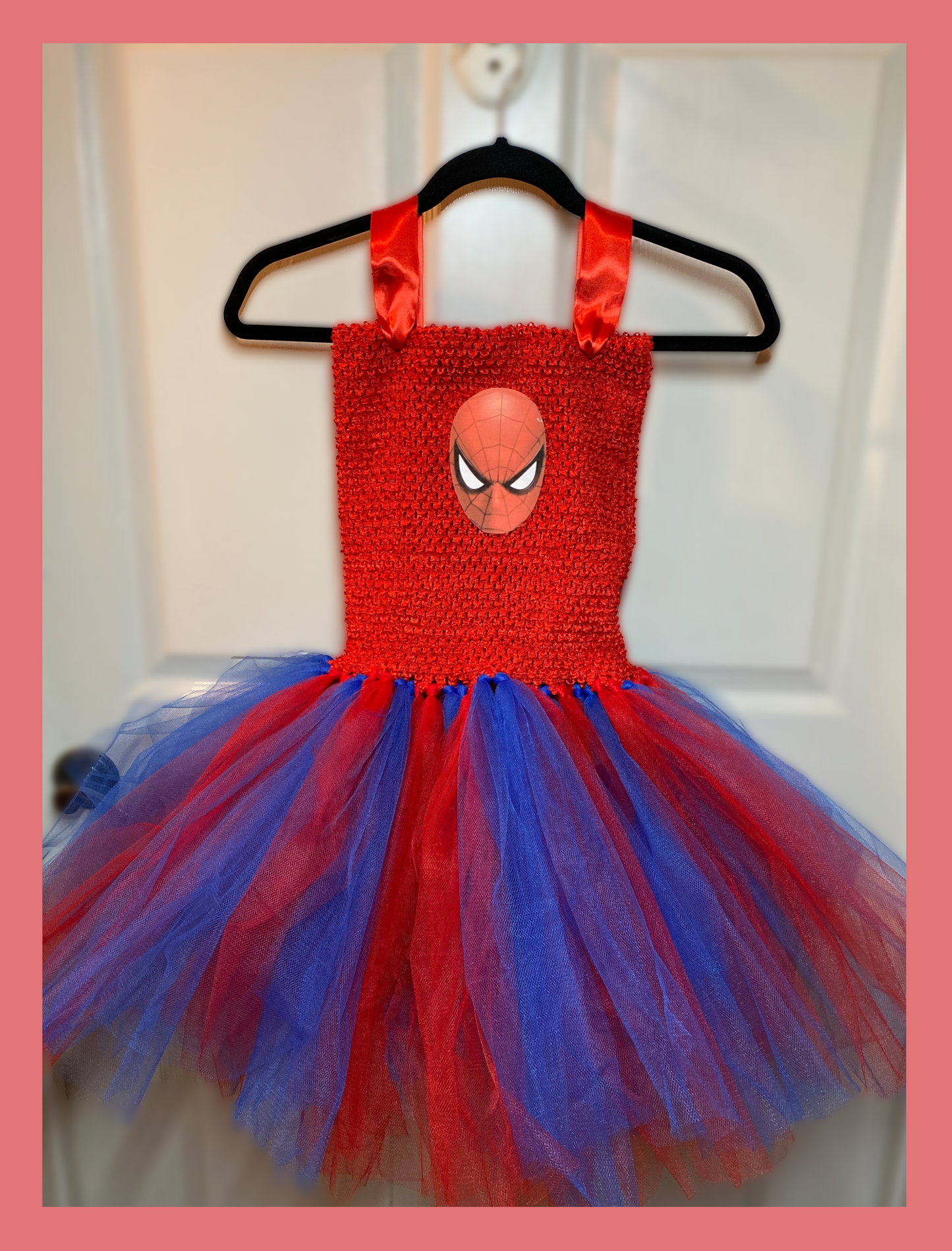 Spider-Man Tutu Party Dress with Cotton Lined Red Top, Spiderman Free 1st Class Domestic Shipping