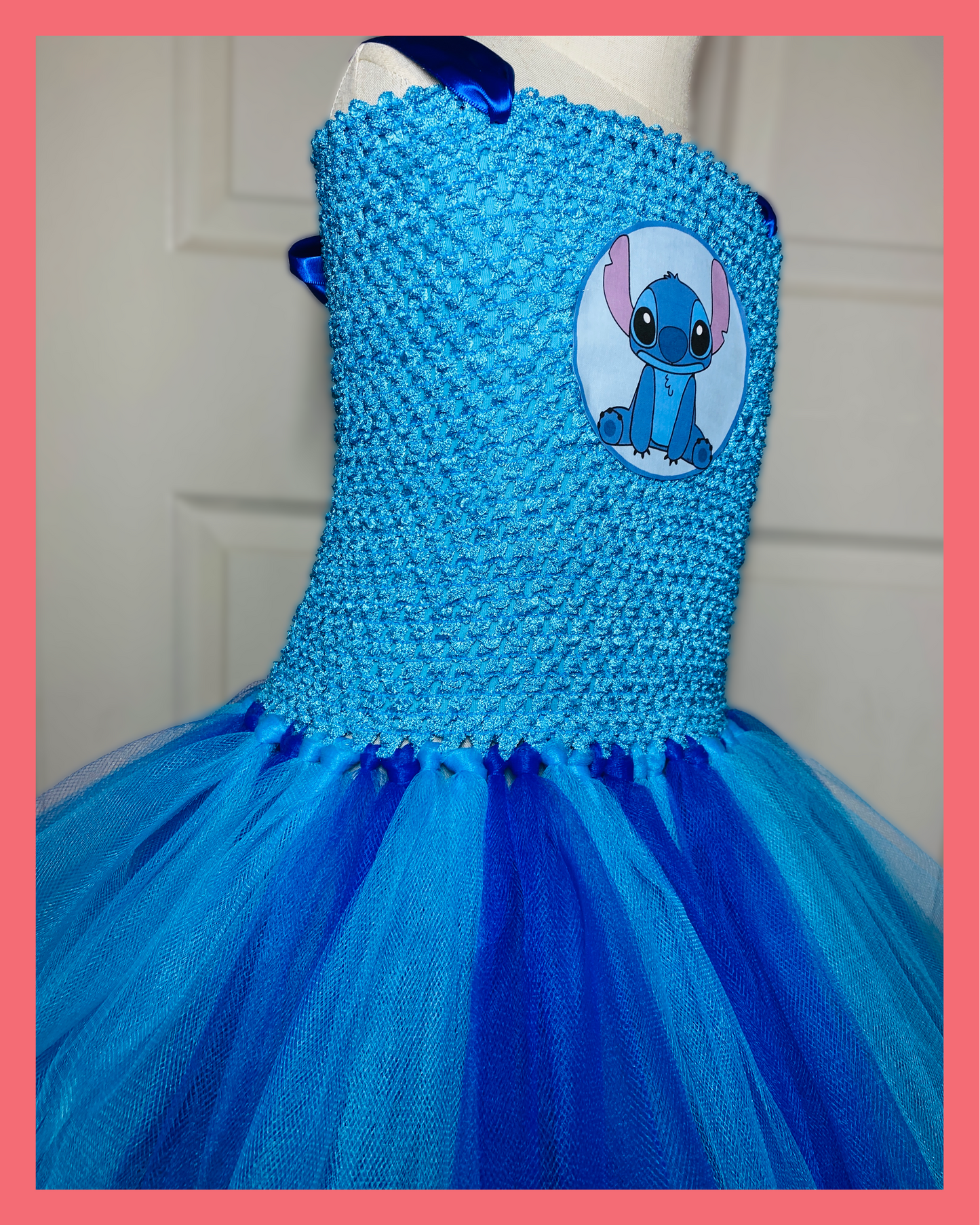 Stitch Tutu Party Dress with Cotton Lined Top - Free Shipping!