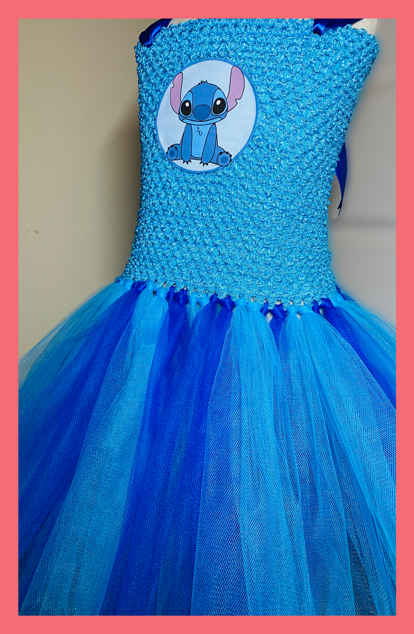 Stitch Tutu Party Dress with Cotton Lined Top - Free Shipping!