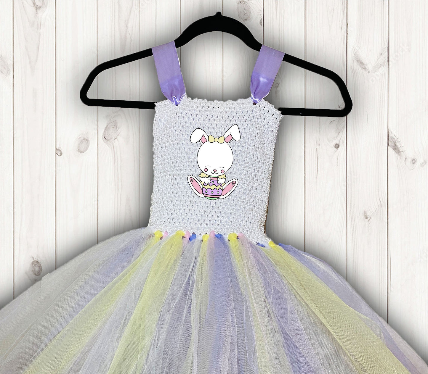 Easter Pastel Tutu Party Dress with Cotton Lined Top - Free Shipping