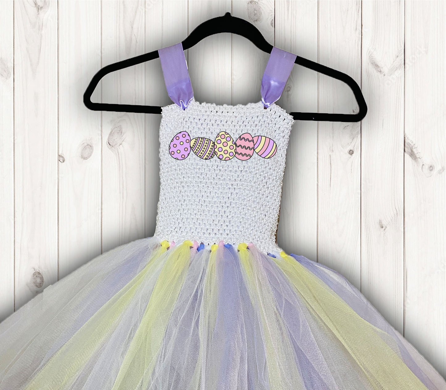 Easter Pastel Tutu Party Dress with Cotton Lined Top - Free Shipping