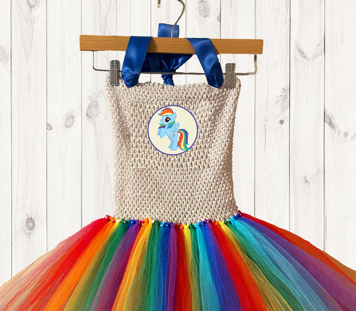 MLP Rainbow Dash Tutu Party Dress with Cotton Lined Top - Friendship is Magic, Pony - Free Shipping!