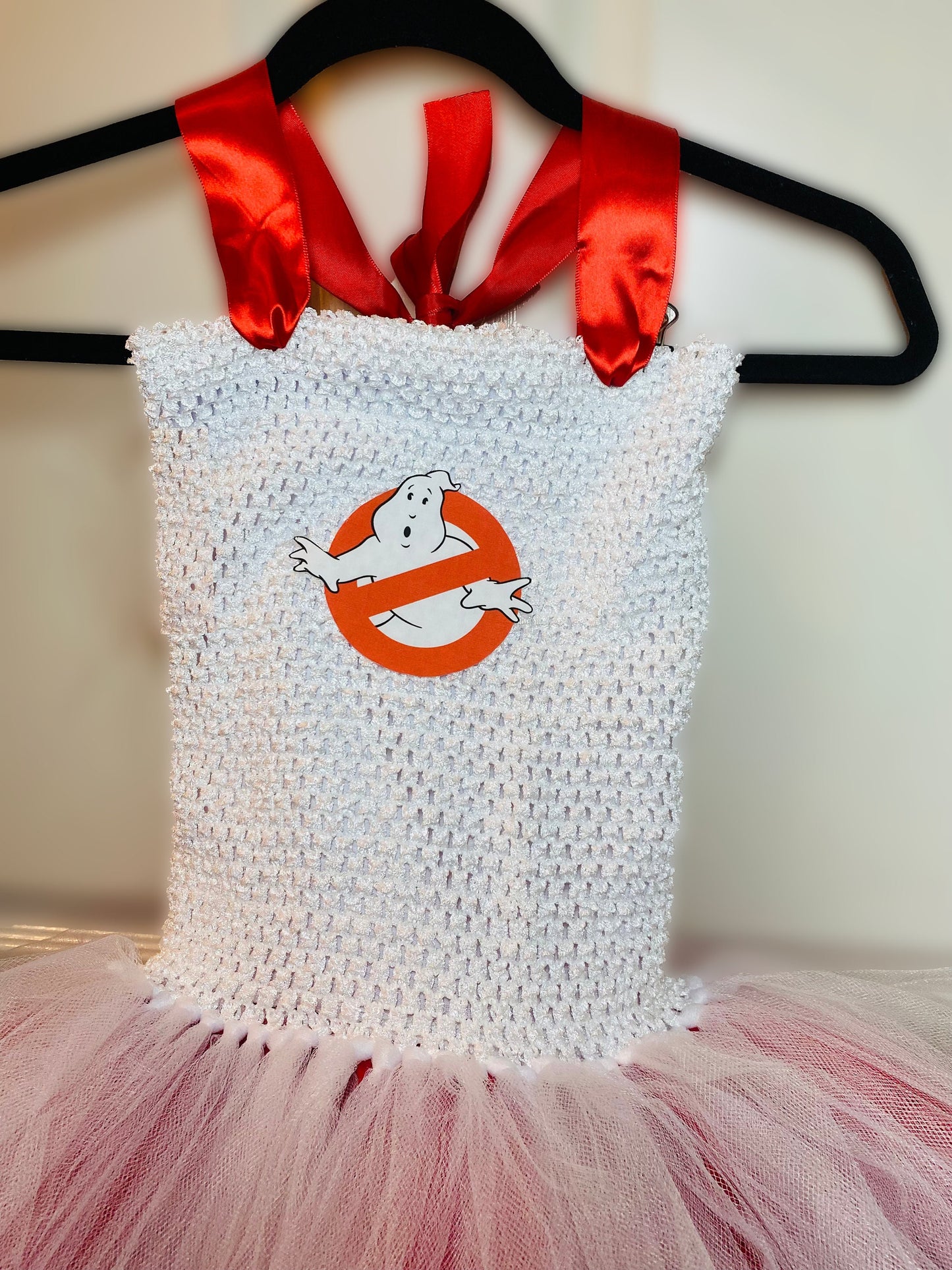 Ghostbusters Halloween Costume Tutu Party Dress w/ Cotton Lined Stretchy Top