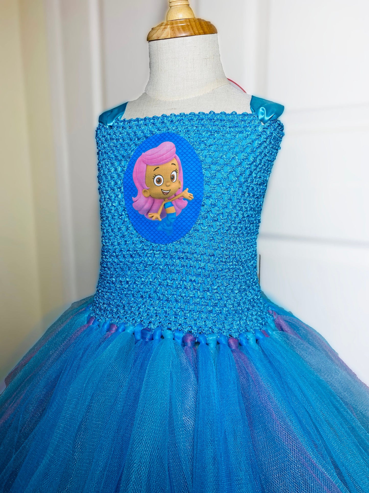 Bubble Guppies Molly Halloween Costume Tutu Dress with Cotton Lined Top