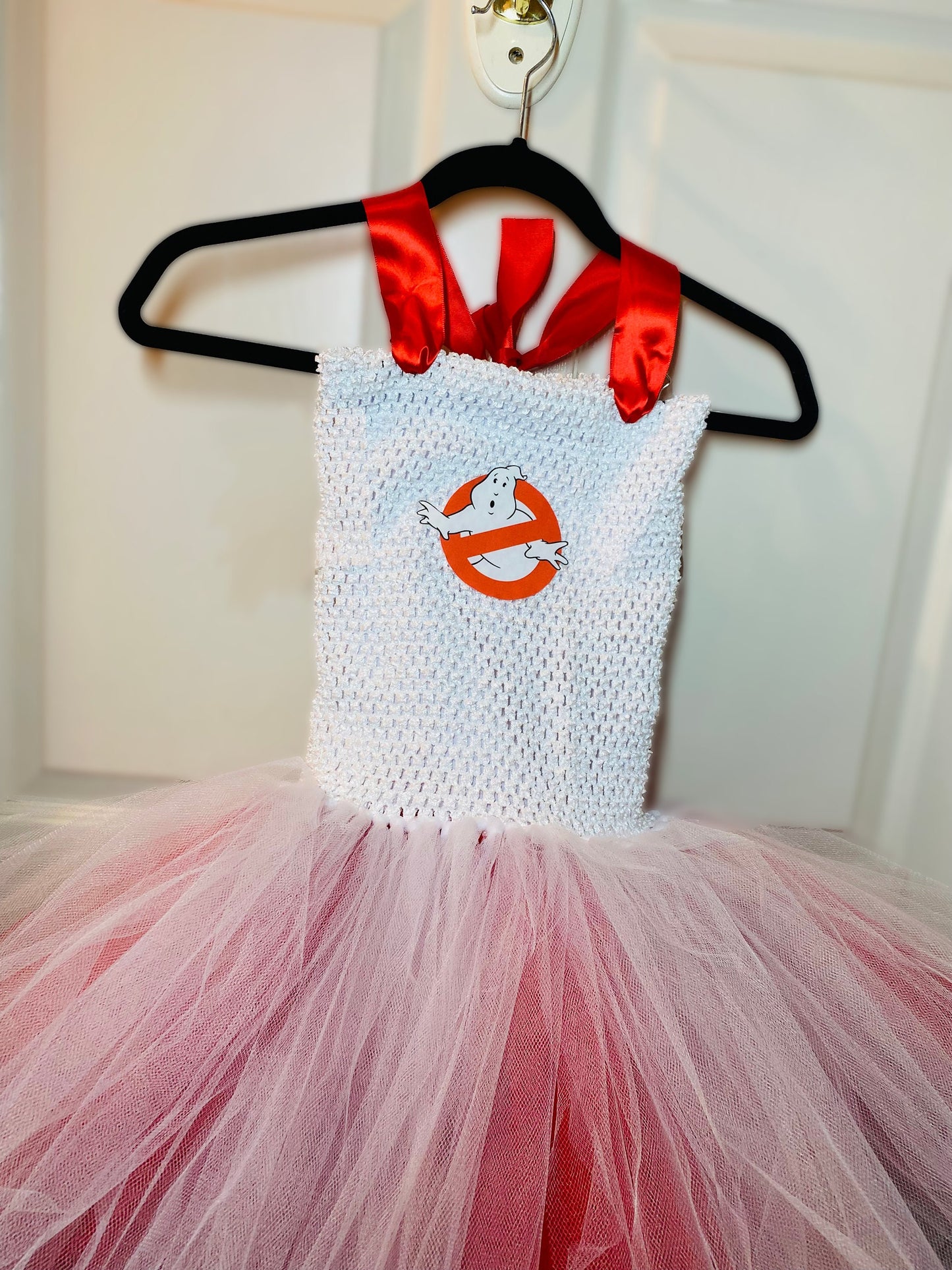 Ghostbusters Halloween Costume Tutu Party Dress w/ Cotton Lined Stretchy Top