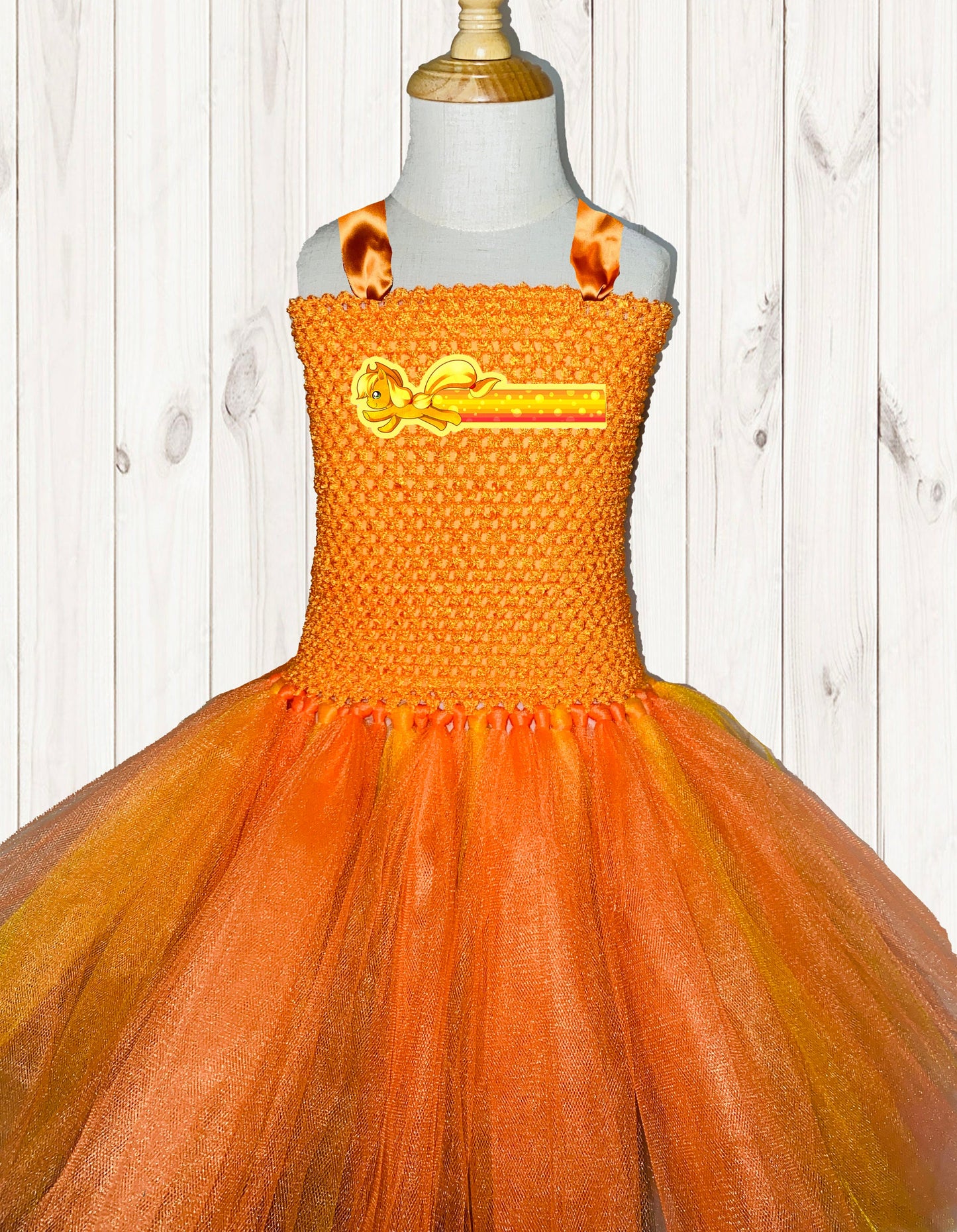 Applejack Pony Tutu Party Dress - Free Standard Shipping!