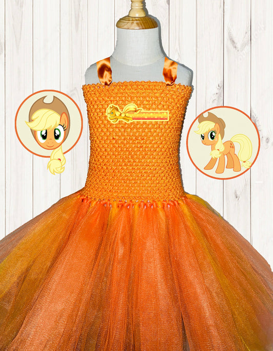 Applejack Pony Tutu Party Dress - Free Standard Shipping!